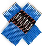 QuigBeats Drum Sticks, Hickory 5A Drumsticks, Drumsticks for Adults & Kids 5A 12 Pairs - Blue