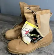 Belleville Combat Boots Mens 14.5 Tan Steel Toe Waterproof Suede USA 790ST NEW