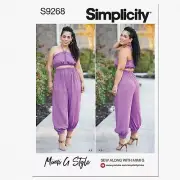 Chic Comfort Set: White Bra Top & Wide Leg Pants Sewing Pattern (Sizes 16-24) -