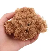 Teddy Dog Earphone Case Cute Protectiver Bag Storage Cover for Airpods DARKBROWN COLOR
