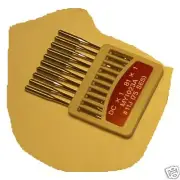 10 ORANGE OVERLOCK SEWING NEEDLES DCX1 MY1023A
