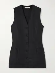 [Faithfull] Faithfull - Eloise Linen Vest - Black - small small Black