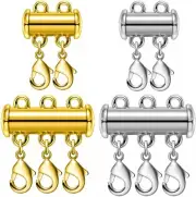 Necklace Layering Clasps Magnetic Slide Lock Clasp Necklace Connector Multi