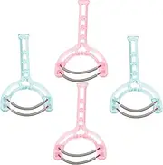 DECORNIJIA 4Pcs Facial Hair Removal Tool Spring Epilator for Women Handheld Device for Smooth Skin Dual Springs Design Compact and Easy to Use Pink Green