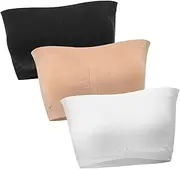 [BESPORTBLE] Removable Strapless Padded Tube Strapless Bras Bandeau Tops Bandeau Bras Bandeau Tube% Cotton