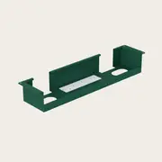 Recess Cable Tray | Cable Management | Office Desk Accessories, Forest Green / 4 Plug