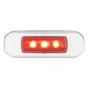 Narva 9-33V LED Courtesy Lamp White Base Red/White - 87603W