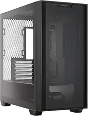 ASUS Prime A21 MicroATX PC Case (Black) - Support Radiator Up to 360 mm and Graphics Card Length up to 380 mm, Mesh Front Panel, Tool-Free Side Panels, 2X USB 3.2 Gen 1 Front Panel