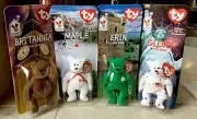 SET OF 4 1999 McDONALDS INTERNATIONAL TY BEANIE BABIES