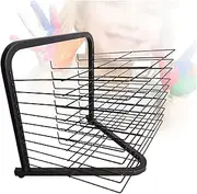 Art Drying Rack for Classroom,Single Sided Studio Art Training Rack,10 Shelves Drying Easel,Suitable for Office File Storage Box