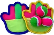 Classic Kids Toss and Catch Ball Game Set Catch Ball Toy Set, Three Balls