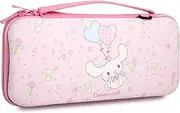 TIMZARD Carrying Case for Nintendo Switch, Cute Hard Travel Carry Case with Adjustable Shoulder Strap, 12 Game Card Slots, Inner Storage Bag for Nintendo Switch Console Joy-Con & Accessories（Pink）