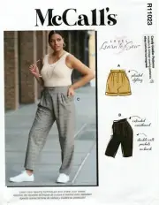 McCall's R11023 LEARN TO SEW Pleated Shorts & Pants PLUS 26W-32W M8148 UNCUT