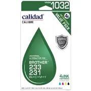 Calidad Brother LC-233/LC-231 Ink 4 Pack