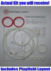1977 Sentinel Wonder Wizard Demolition Derby Pinball Rubber Ring Kit