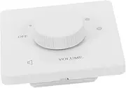 CHILDWEET Volume Control Switch Sound Tone Knob Audio Source Selector Switch Volume Adjustment Switch Audio Switch External Volume Control Amplifier Selector Switch White Plastic