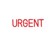 X-Stamper Self Inking Message Stamp - Urgent Red