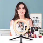 8" Selfie Ring Light With Tripod Stand & Phone Holder For Live Streaming Luxsure