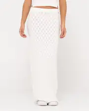 Leo Crotchet Knit Maxi Skirt
