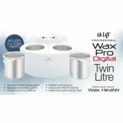 Hi Lift Twin Digital Wax Pro Waxing Pot Heater 1 Litre 1 Litre Removable Inserts