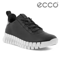 在飛比找Yahoo奇摩購物中心優惠-ECCO GRUUV W 樂步輕便經典皮革休閒鞋 女鞋 黑色