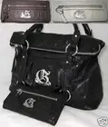 GUESS Sweet Pea Bag Fold Over Purse Bag Sac Wallet Set Taupe Brown Beige New