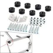 Flat Tube Motorcycle Side Luggage Case Baseplate Screw Spacers Universal