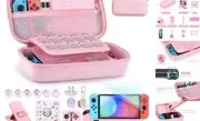 Switch Case 19-in-1 Bundle with Carrying Case, Game Organizer, Screen