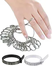 [WGLILO] Ring Sizer Measuring Tool, 27 PCS Premium Ring Measurement Tool, US Ring Size 0-13 with Half Size, 2 Pcs Finger Ring Sizing Measure Gauge