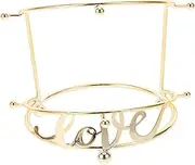 Baluue Crown Display Stand for Hair Accessories Storage Wedding and Party Organizer with Dual Hooks for Necklaces and Headbands Elegant Tiara Holder for Bridal Stores and Photo Shoots
