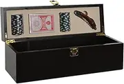 Vino Set of 4 MDF 36 x 11 x 14 cm Poker Mate Marron