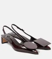 [Jacquemus] Jacquemus Duelo 40 leather slingback pumps AU 5 brown
