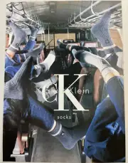 1998 Calvin Klein CK Socks Magazine Ad Fashion Original Vintage Print