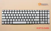 Silver backlit Keyboard HP Pavilion 15-da 15-db 15-dx 15-dk 15-cn 15-cw 15-cs