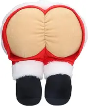 [YULEESIYIP] Cute Santa Claus Butt Throw Pillow Soft Neck Support Cushion Travel Bedroom Living Room Office Decor