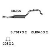 Redback Mufflers Bolt-On to suit Xj40 C/M - M6300