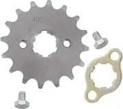 GANAZONO Motorcycle Sprocket Engine Tooth Plate with Screw Inner Diameter Durable Silver Design for Various Motorbike Models Precision Machined for Enhanced Durability and Easy Installation