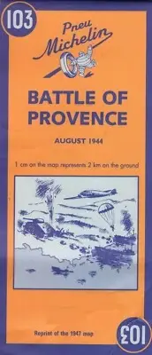 Battle of Provence Map No. 103 by Michelin (BRAND NEW)