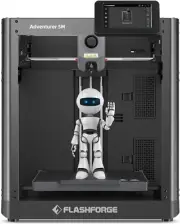 Flashforge Adventurer 5M 3D Printer with Flawless First Layer,Speed 600mm/s,Max/