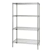 Quantum WR63-1854SG-5 NSF 5 Shelf Galvanized Steel Solid Shelving Starter Kit...