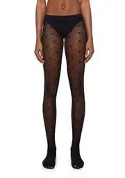 Love Struck Sheer Tights - Black