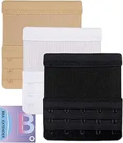 BienBion Women's Bra Extenders 3 Hook/2 Hook/5 Hook/4 Hook Plus Size Bra Extender,Soft Comfortable Bra Strap Extender