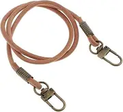 [NeaxgeandX] Round PU Leather Bag Replacement Strap Handbag Purse Handle 61 cm Bronze