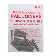 PECO SL-10 x 12 Packs of 24 Fishplates (Track Joiners) 00 Code 100 Std Rail TLB