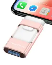 Flash Drive for iPhone 256GB Photo Stick Thumb Drive USB Stick High Speed Tra...