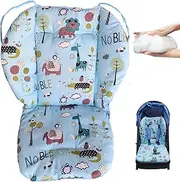 High Chair Cushion for Baby High Chair Cover Thickening Stroller Cushion with Cute Animal Pattern Stain-Proof High Chair Mat for Child High Chair, Dining Seat-