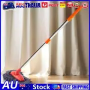 Car Mop Double Brush Head Telescopic Long Handle Cleaning Mop (Stainless Rod) AU