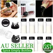 up to 48pcs Plastic Spice Bottles Jars Containers Shaker Lid Empty Bottle 100ML