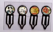 Graphic45 WELL GROOMED #105 Antique Copper (4) Metal Clips HANDMADE