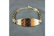 18k Gold plated with crystals elegant bangle bracelet